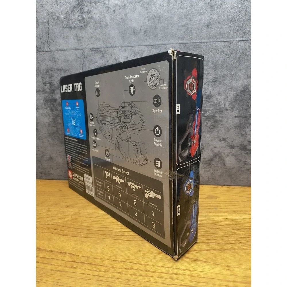 DiueRMA Laser Tag 2 Pack w/Score Display (Red‎ And Blue)